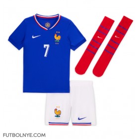 Camiseta Francia Antoine Griezmann #7 Primera Equipación para niños Eurocopa 2024 manga corta (+ pantalones cortos)